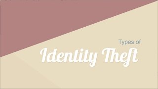 Types of Identity Theft [upl. by Trager]