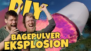 Lav din egen eksplosion med bagepulver Videnskabstrick [upl. by Bruis]