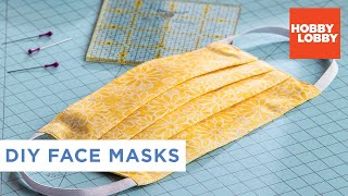 DIY Fabric Face Mask  Hobby Lobby® [upl. by Ellierim544]