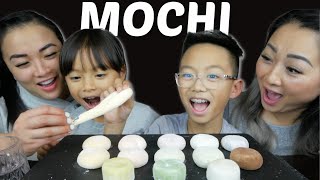 Assorted MOCHI Fresh Cream filled Mochi amp Durian Mooncake Mochi Mukbang  NE Lets Eat amp SAS ASMR [upl. by Roselin]