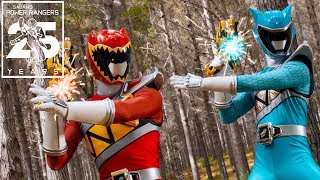 Dino Charge Rangers Working Together  Power Rangers [upl. by Amandi66]