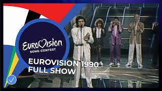 Eurovision Song Contest 1990 No commentary [upl. by Oreves]