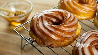 Glazed Honey Crullers Recipe  Soft amp Delectable [upl. by Agnola837]