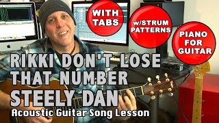 Steely Dan Rikki Dont Lose That Number guitar song lesson with TABS [upl. by Anide154]