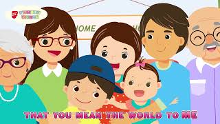 I Love My Family Animated Version  Children SingAlong  Families for Life Family Songs [upl. by Reyotal]