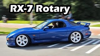 Mazda RX7 Turbo Rotary Engine Sound Accelerations [upl. by Audris]