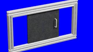 8020 How to Assemble TSlot Sliding Doors Using Lift Out Panels [upl. by Pegma]