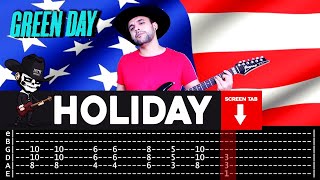 【GREEN DAY】 Holiday  cover by Masuka  LESSON  GUITAR TAB [upl. by Alit]