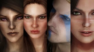 Skyrim  Top 10 Best Mods for Beautiful Characters  2021 Edition PC XBOX [upl. by Akiemahs]