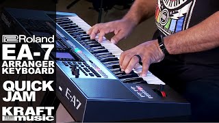 Roland EA7 Arranger Keyboard  Quick Jam with Ed Diaz [upl. by Jake]