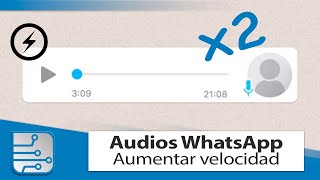 WhatsApp Cómo aumentar la velocidad de los audios [upl. by Greeson]