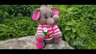 TUTORIAL DE ELEFANTE A CROCHET PASO A PASO PRIMERA PARTE [upl. by Milak]