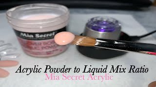 Acrylic Powder To Liquid Ratio Tutorial For Beginners [upl. by Edijabab]