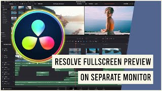 Davinci Resolve Fullscreen Preview on Separate Monitor [upl. by Yecnay]