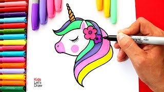 Te enseño a dibujar y pintar un UNICORNIO en Colores Pastel Fácil [upl. by Teteak200]