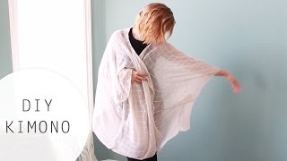 DIY Kimono Tutorial Using a Scarf [upl. by Ralat21]