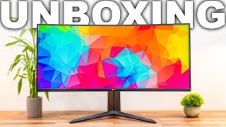 LG 34GP63AB Gaming Ultrawide Unboxing [upl. by Herbie]