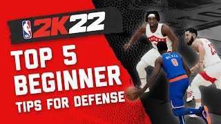 NBA 2K22 Best Defensive Settings  Top 5 Beginner Tips on 2K22 Defense [upl. by Gizela]