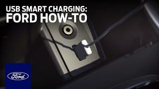 USB Smart Charging  Ford HowTo  Ford [upl. by Bazar155]