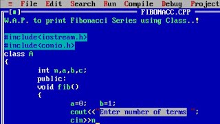 C program to print Fibonacci Series using Class  Fibonacci Series Program in C using for loop [upl. by Gnilsia]