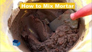 How To Mix Mortar By Hand For Bricklaying [upl. by Hugo718]