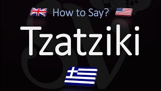 How to Pronounce Tzatziki Sauce CORRECTLY [upl. by Cirdnek]