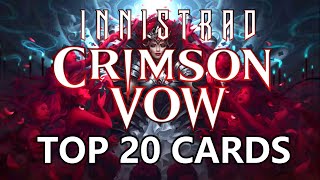 Top 20 Innistrad Crimson Vow Cards Mtg [upl. by Burkitt]