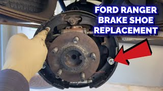 19982012 Ford Ranger Rear Brake Shoe Replacement [upl. by Lou568]