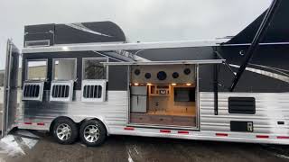 Luxury Horse Trailer With Outdoor Kitchen Option [upl. by Narda580]