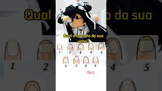 Qual o formato da sua unha sem mentir 😁 roblox quiz [upl. by Neda391]