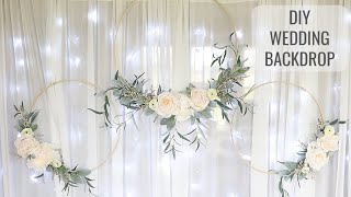 How to Make a Wedding Background  Wedding Backdrop [upl. by Rfinnej]