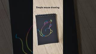 Draw a simple mouse 🐀artshorts trending viralshorts simpleartistsarita675 [upl. by Pernell]