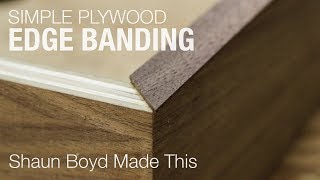 How to Make Simple Plywood Edge Banding [upl. by Adall]