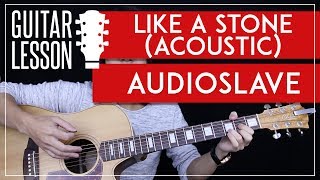 Like A Stone Guitar Tutorial Acoustic  Audioslave Chris Cornell Guitar Lesson 🎸 Easy  No Capo [upl. by Ursi589]