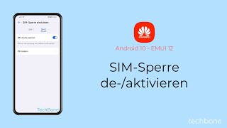 SIMSperre aktivieren oder deaktivieren  Huawei Android 10  EMUI 12 [upl. by Naneek]