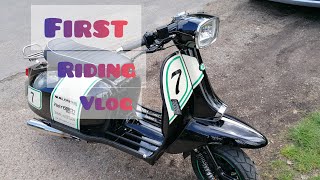 First Riding Vlog Scomadi Stage 4 TL200 Retrotech Racing [upl. by Adirahs]