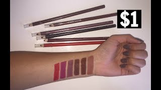 Wet n Wild Color Icon Lip Liners  Review  Lip Swatches [upl. by Licastro504]