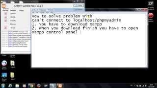 How to solve problem with cant connect to localhostphpmyadmin [upl. by Yelyr300]