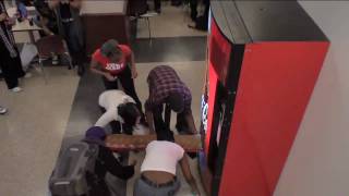 Guerilla Marketing Example  CocaCola Happiness Vending Machine [upl. by Acinaj]