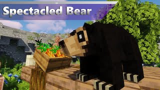 Spectacled Bear  Alexs Mobs Zoo Minecraft 1165 Zoo [upl. by Eadie621]