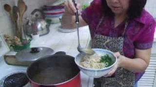 Recipe for Ipoh Kway Teow Soup from Ipoh Perak Malaysia by Patti Heong [upl. by Aierbma]