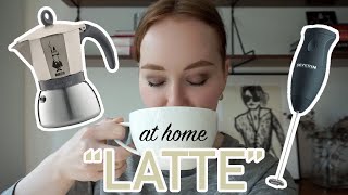 HOW TO MAKE A quotLATTEquot AT HOME moka pot  frother [upl. by Odnalor]