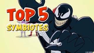 Marvels Top 5 Symbiotes [upl. by Eetsirk]