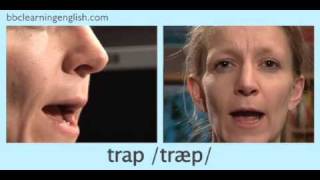 English Pronunciation 👄 Short Vowel  æ  ‘trap’ ‘stamp’ amp ‘back’ [upl. by Imaon852]