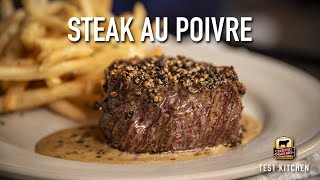 How to Make Steak Au Poivre  Classic French Recipe [upl. by Eissed]