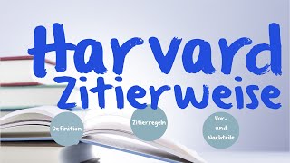 Harvard Zitierweise  amerikanische Zitierweise [upl. by Drolet848]