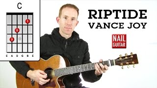 Riptide ★ Vance Joy ★ Guitar Lesson  Easy Acoustic How To Play Tutorial [upl. by Enaywd541]