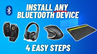 How to setup ANY Bluetooth device in Windows 10 in 4 simple steps [upl. by Eissoj]