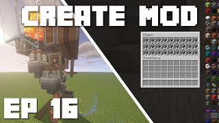 Minecraft Create Mod Tutorial Andesite Farm Ep 16 [upl. by Mersey]