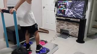 Home made Dance Dance Revolution Pad with bar DIY [upl. by Toddie]